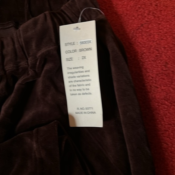 Sweatpants 2X very soft material Brown - Picture 2 of 3